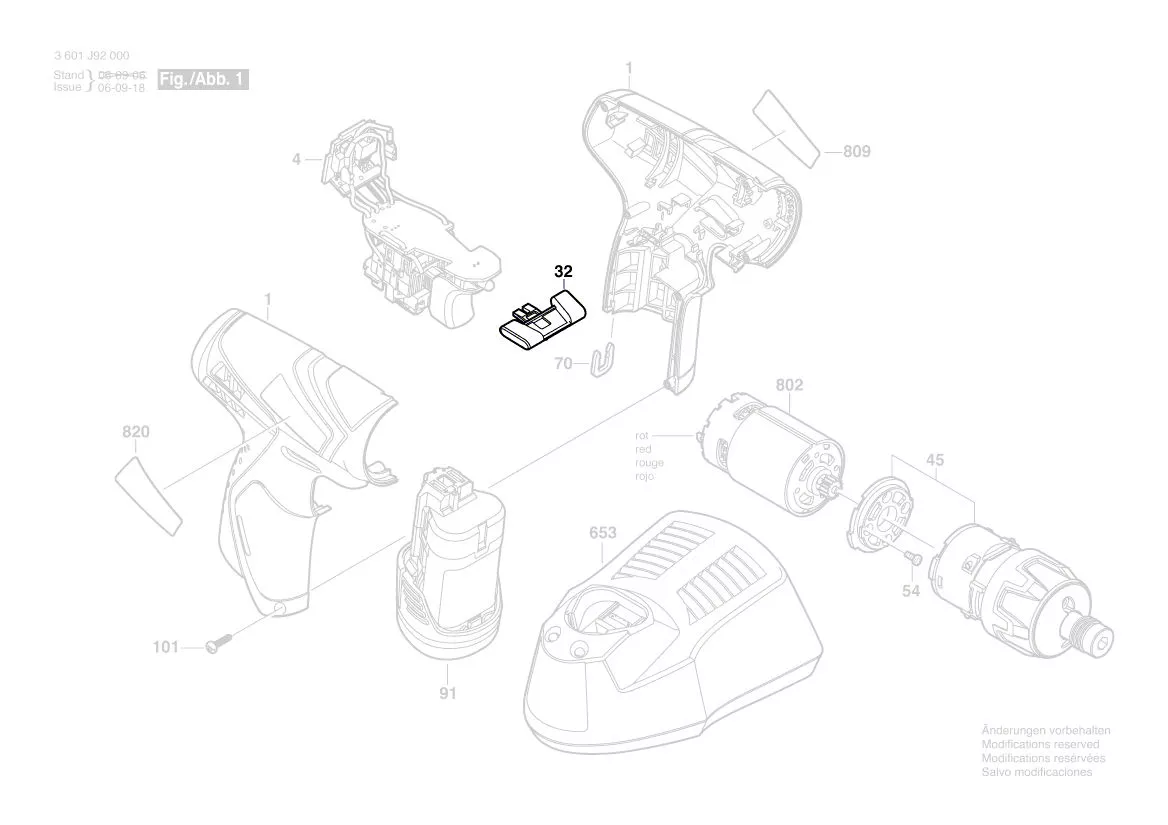 Curseur inverseur réf. 2 601 099 153 BOSCH